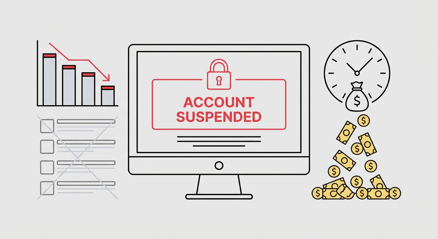 Every hour of suspension means lost sales, rankings, and customer trust