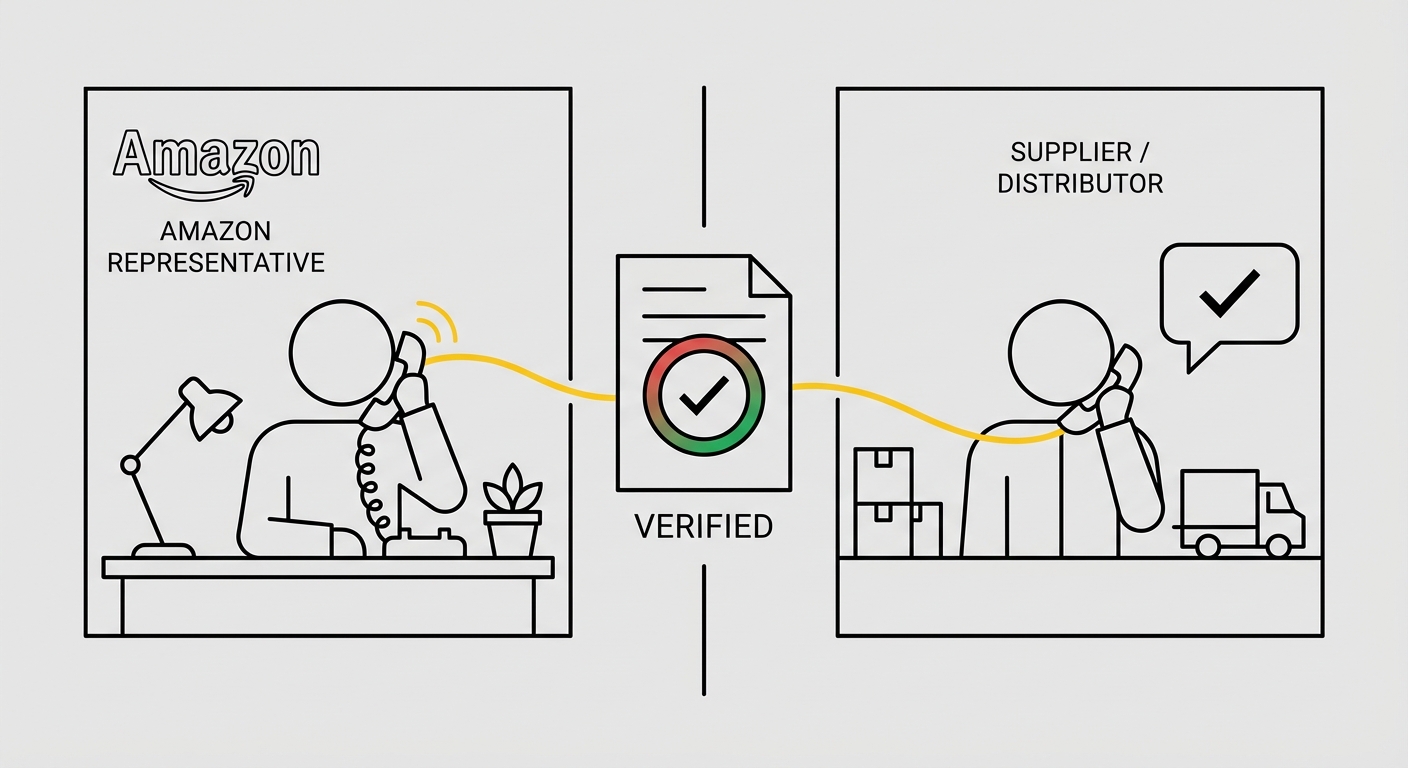 Direct supplier verification by Amazon was the critical step that led to account reinstatement