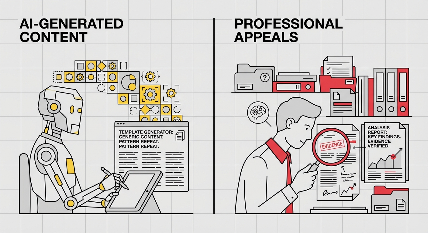 AI-generated appeals lack the strategic depth of professional reinstatement cases