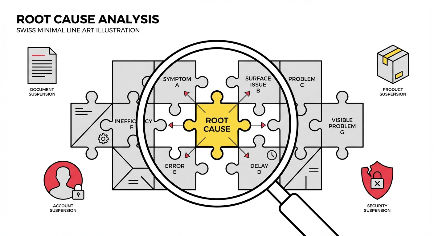 Identifying the real root cause requires looking beyond surface-level symptoms