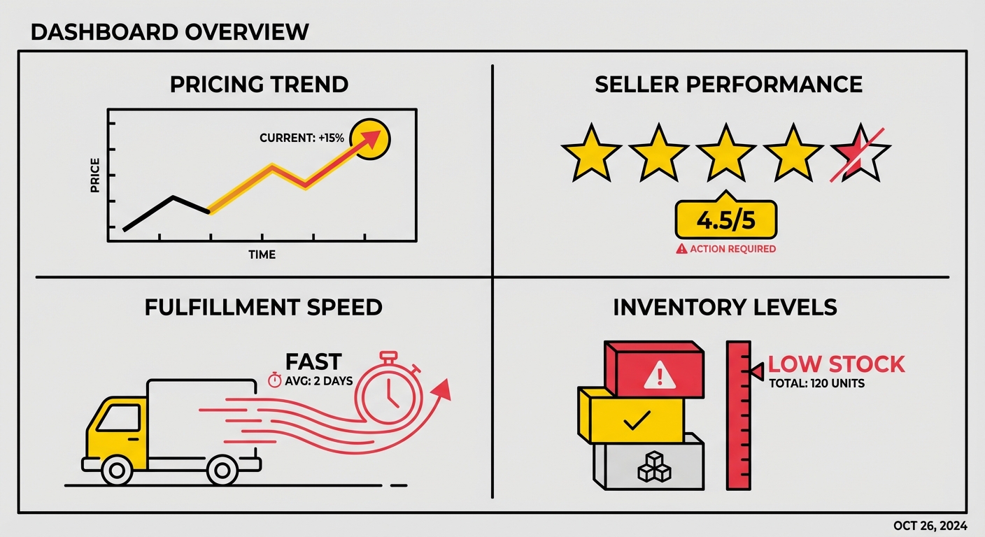 Key factors that influence BuyBox ownership: pricing, performance, fulfillment, and inventory