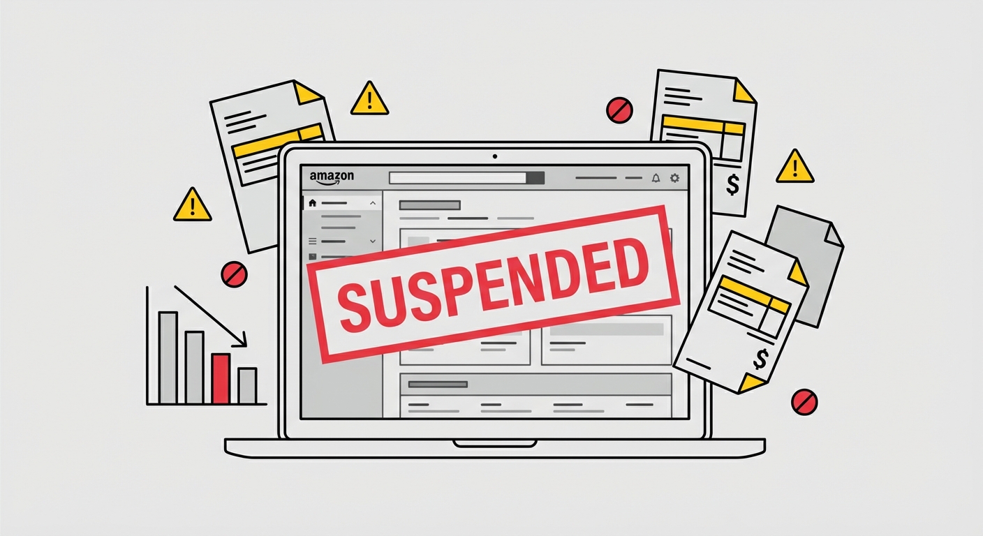 Account suspension notifications require immediate attention and documentation